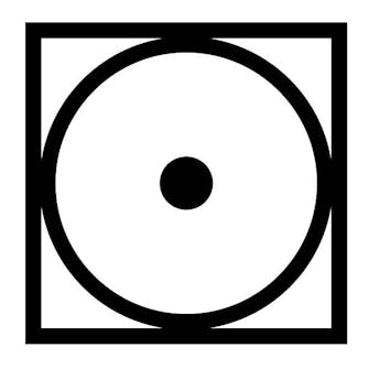 Tørk ved lav varme symbol for tørking ved lav varme